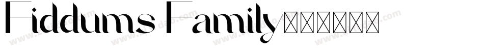 Fiddums Family字体转换
